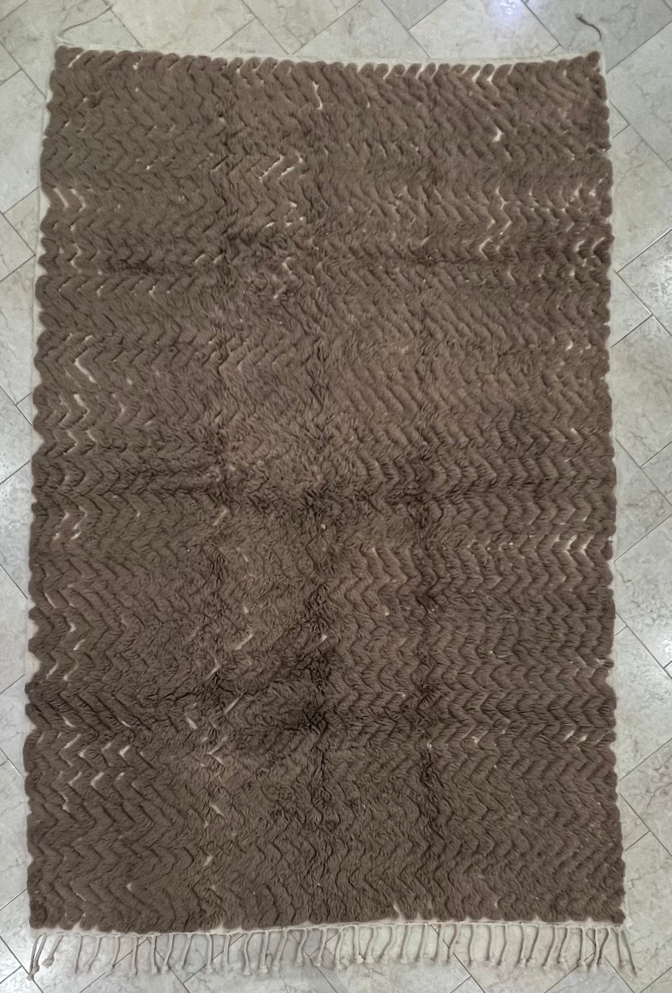 Contemporary Beni Mrirt Berber Rug 10'40" x 6'89" - 317 cm x 210 cm (Wool) - Dar Bouchaib Marrakech