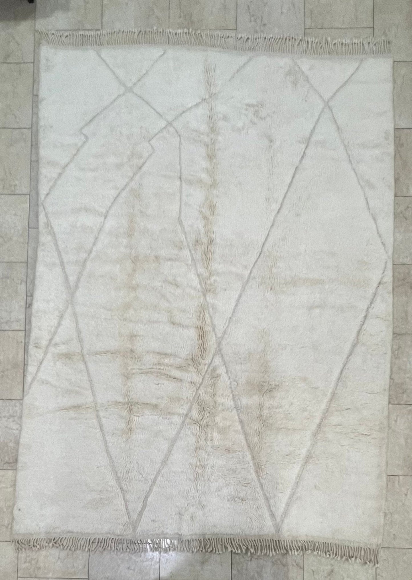 Contemporary Beni Mrirt Berber Rug 9'42" x 6'69" - 287 cm x 204 cm (Wool) - Dar Bouchaib Marrakech