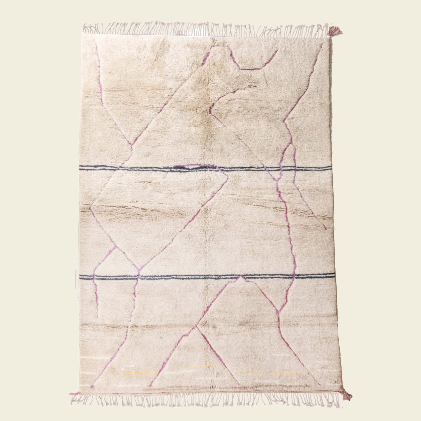 Contemporary Beni Mrirt Berber Rug 7'21" x 10'20" - 220 cm x 311 cm (Wool) - Dar Bouchaib Marrakech