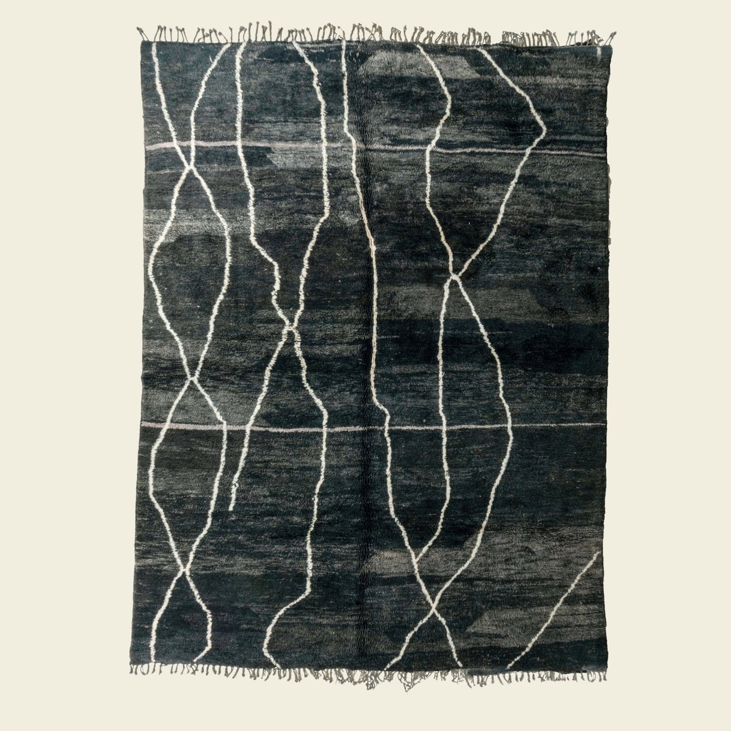 Contemporary Beni Mrirt Berber Rug 8'36" x 11'31" - 255 cm x 345 cm (Wool) - Dar Bouchaib Marrakech