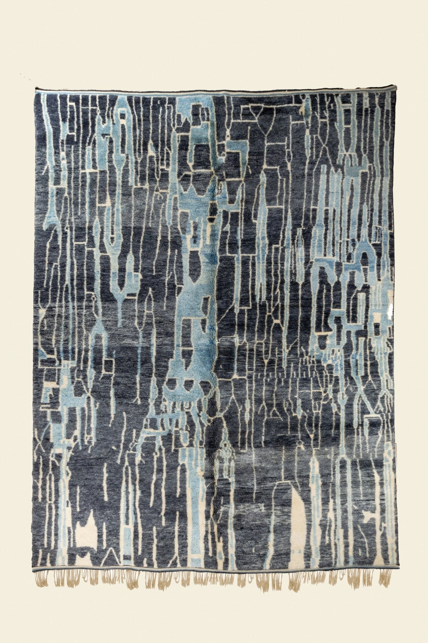 Contemporary Beni Mrirt Berber Rug 9'18" x 12'23" - 280 cm x 373 cm (Wool) - Dar Bouchaib Marrakech