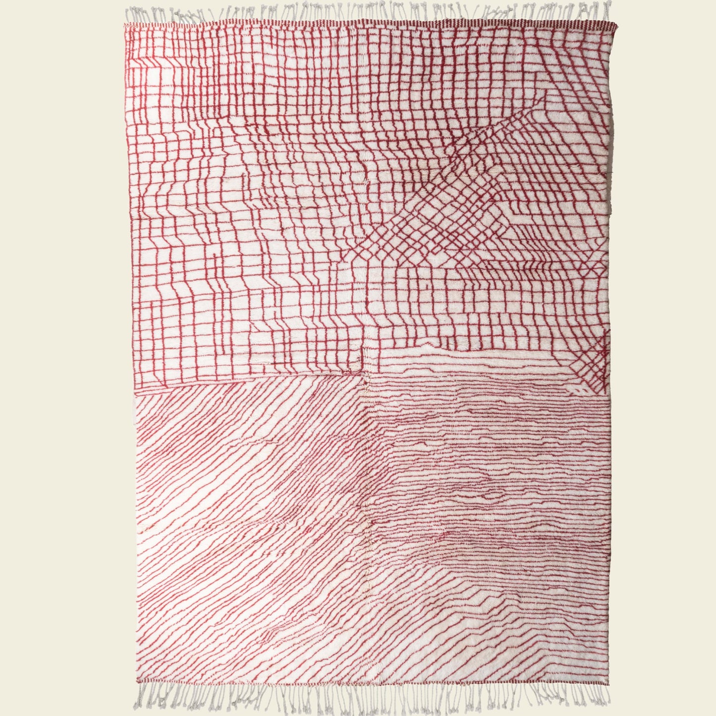 Contemporary Beni Mrirt Berber Rug 9'54" x 13'22" - 291 cm x 403 cm (Wool) - Dar Bouchaib Marrakech