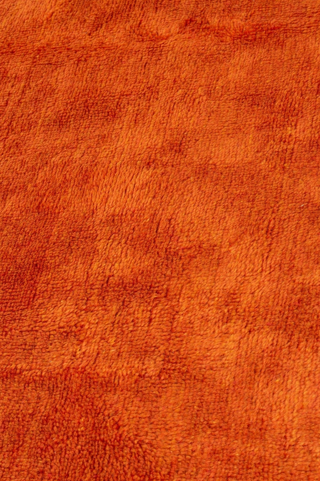 Vibrant Hand-Knotted Orange Rug: Add a Pop of Color to Your Space - Dar Bouchaib Marrakech