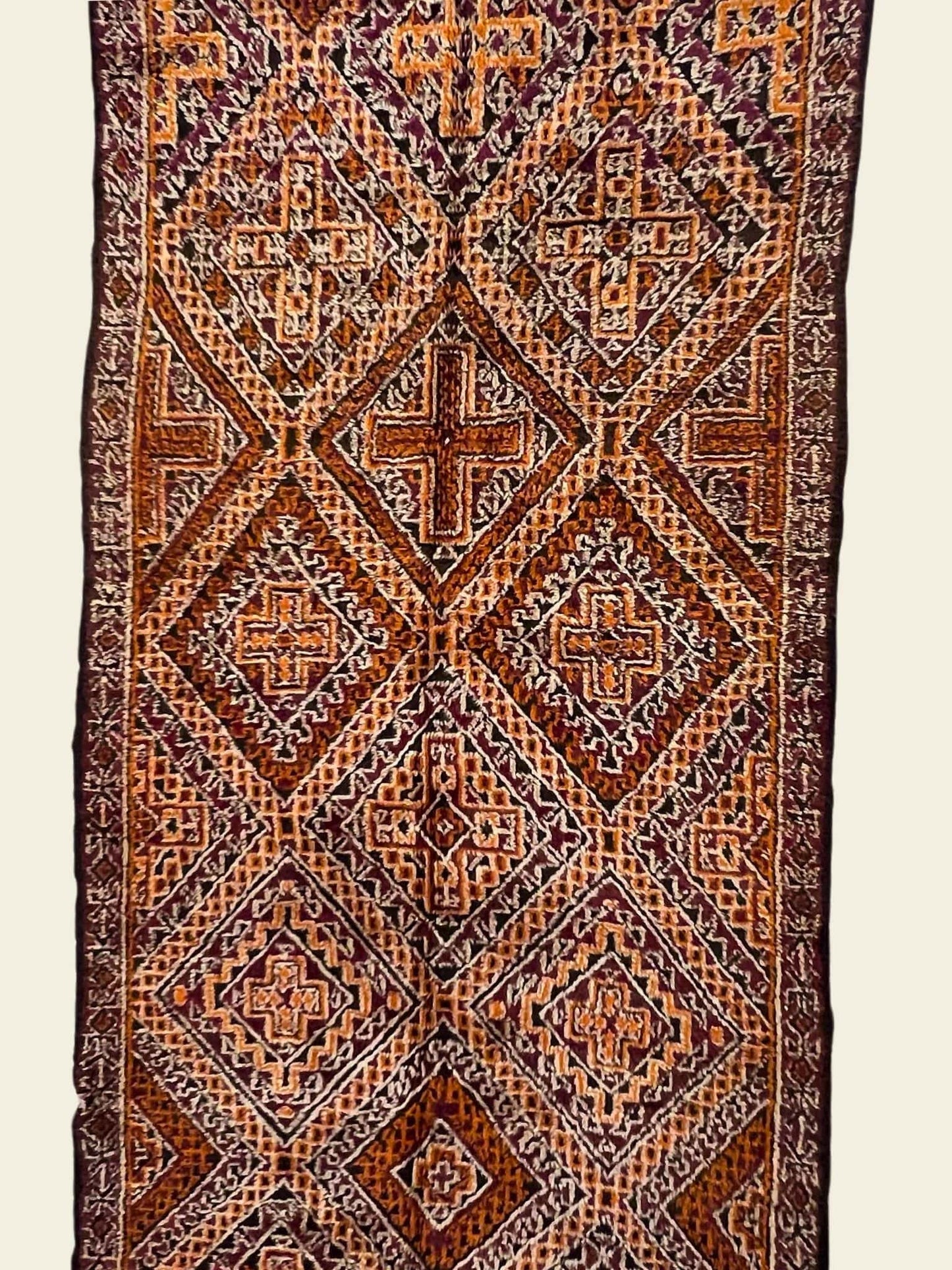 Vintage Beni Mguild Berber Rug 6'1" x 13'2" - 185 cm x 401 cm (Wool) - Dar Bouchaib Marrakech