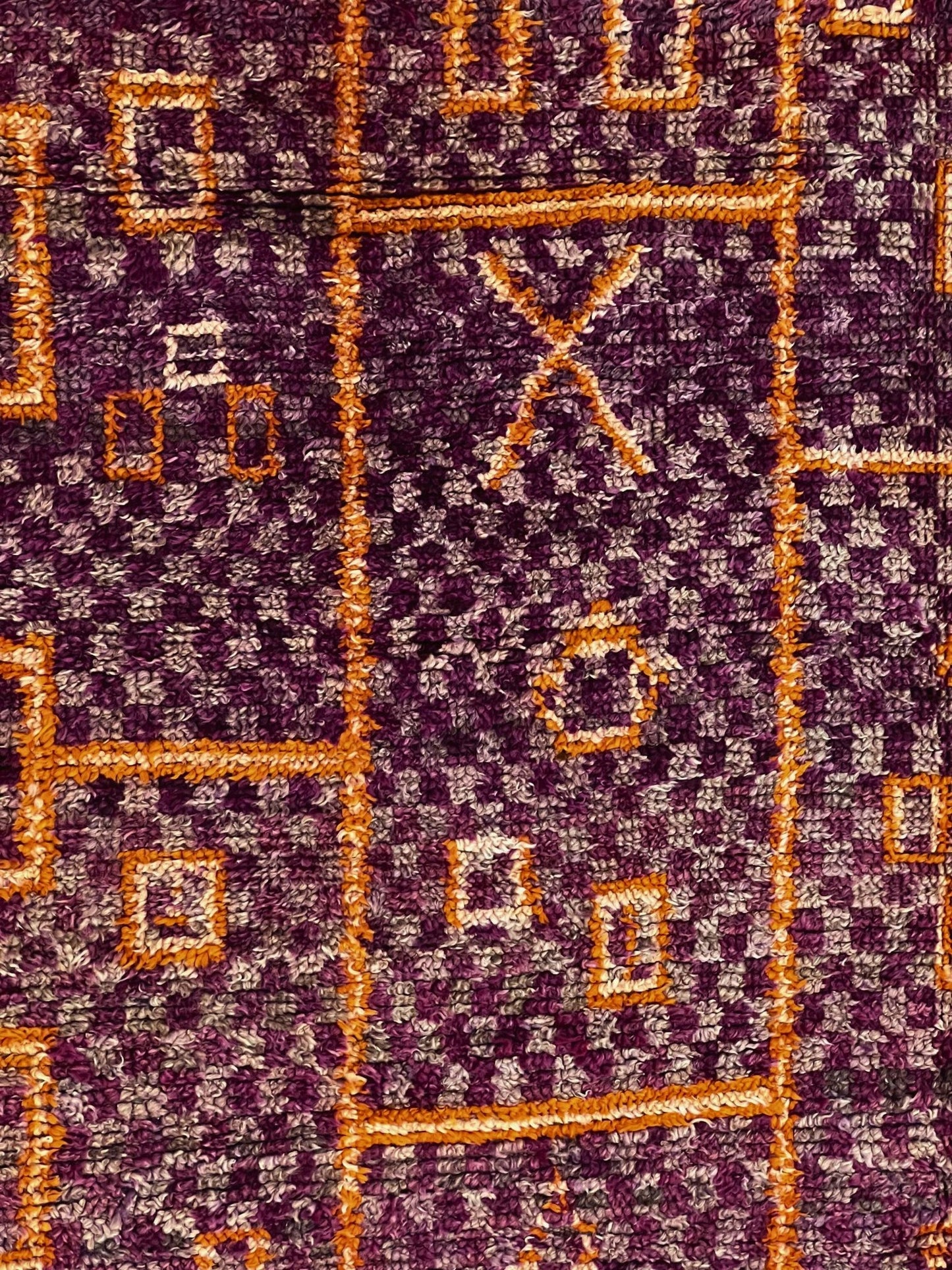 Vintage Beni Mguild Berber Rug 6'8" x 13'9" - 203 cm x 420 cm - (Wool) - Dar Bouchaib Marrakech