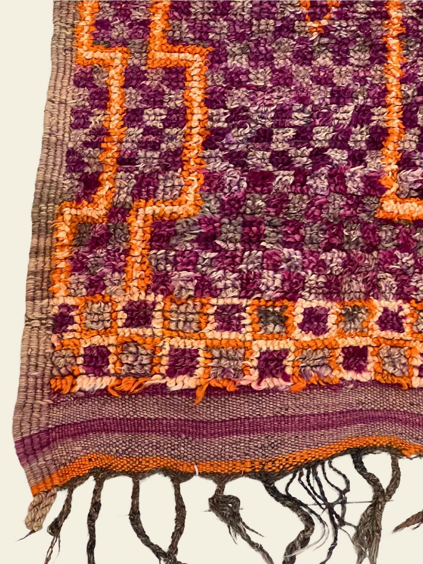 Vintage Beni Mguild Berber Rug 6'8" x 13'9" - 203 cm x 420 cm - (Wool) - Dar Bouchaib Marrakech