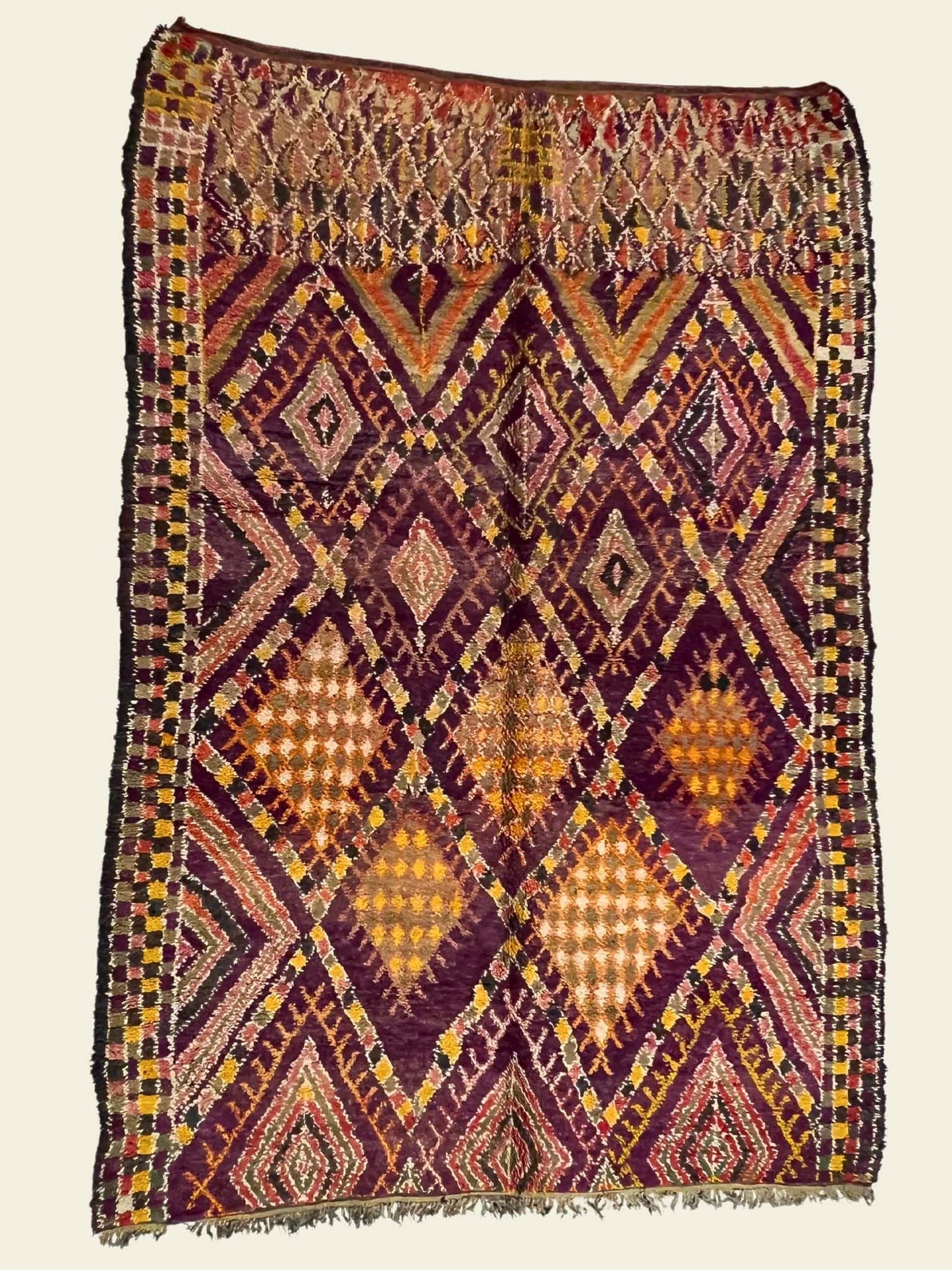 Vintage Beni Mguild Berber Rug 7'00" x 10'04" - 214 cm x 315 cm (Wool) - Dar Bouchaib Marrakech