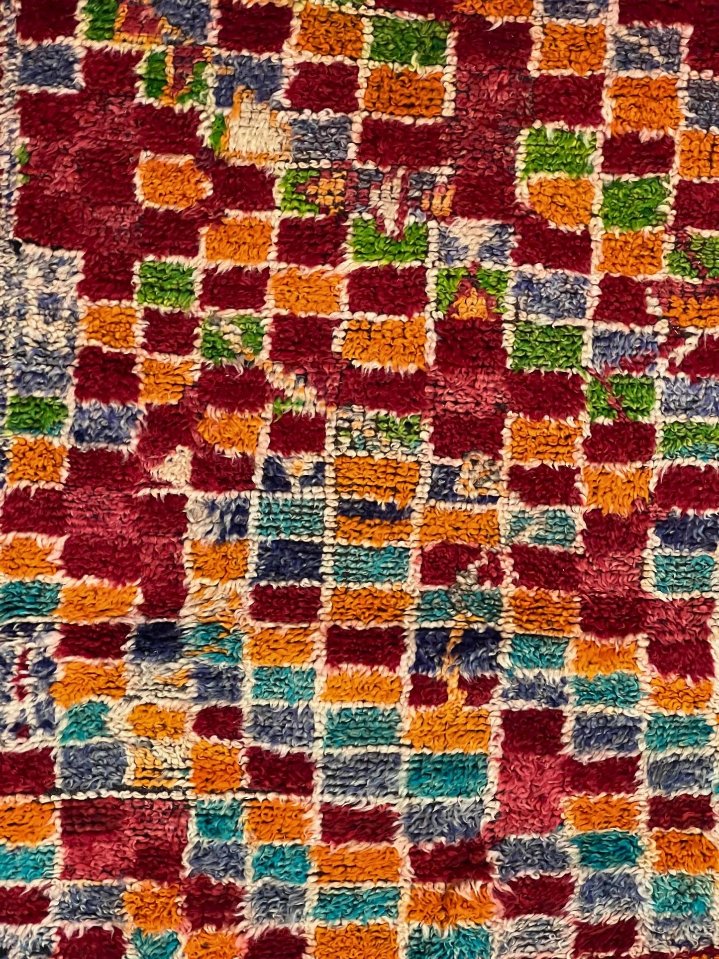 Vintage Beni Mguild Berber Rug 7'1" x 9'6" - 215 cm x 290 cm (Wool) - Dar Bouchaib Marrakech