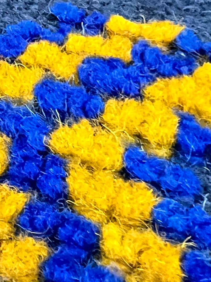 Vintage Moroccan area rug from Akhnif, Wool and Thread, 8.01ft x 4.56ft or 244cm x 139cm - Dar Bouchaib Marrakech