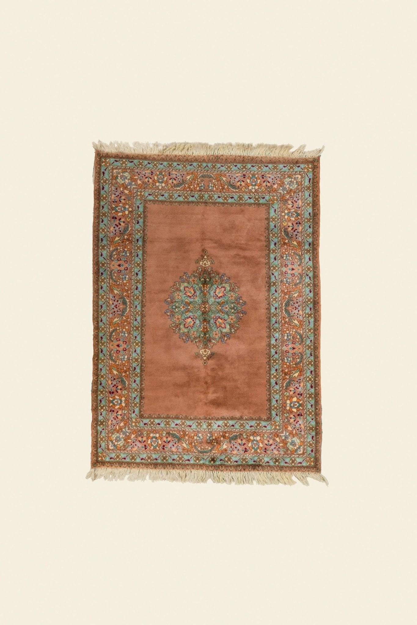 Vintage Rabat Moroccan Rug 6’33’’ x 9’51’’ - 193 cm x 290 cm (Wool) - Dar Bouchaib Marrakech