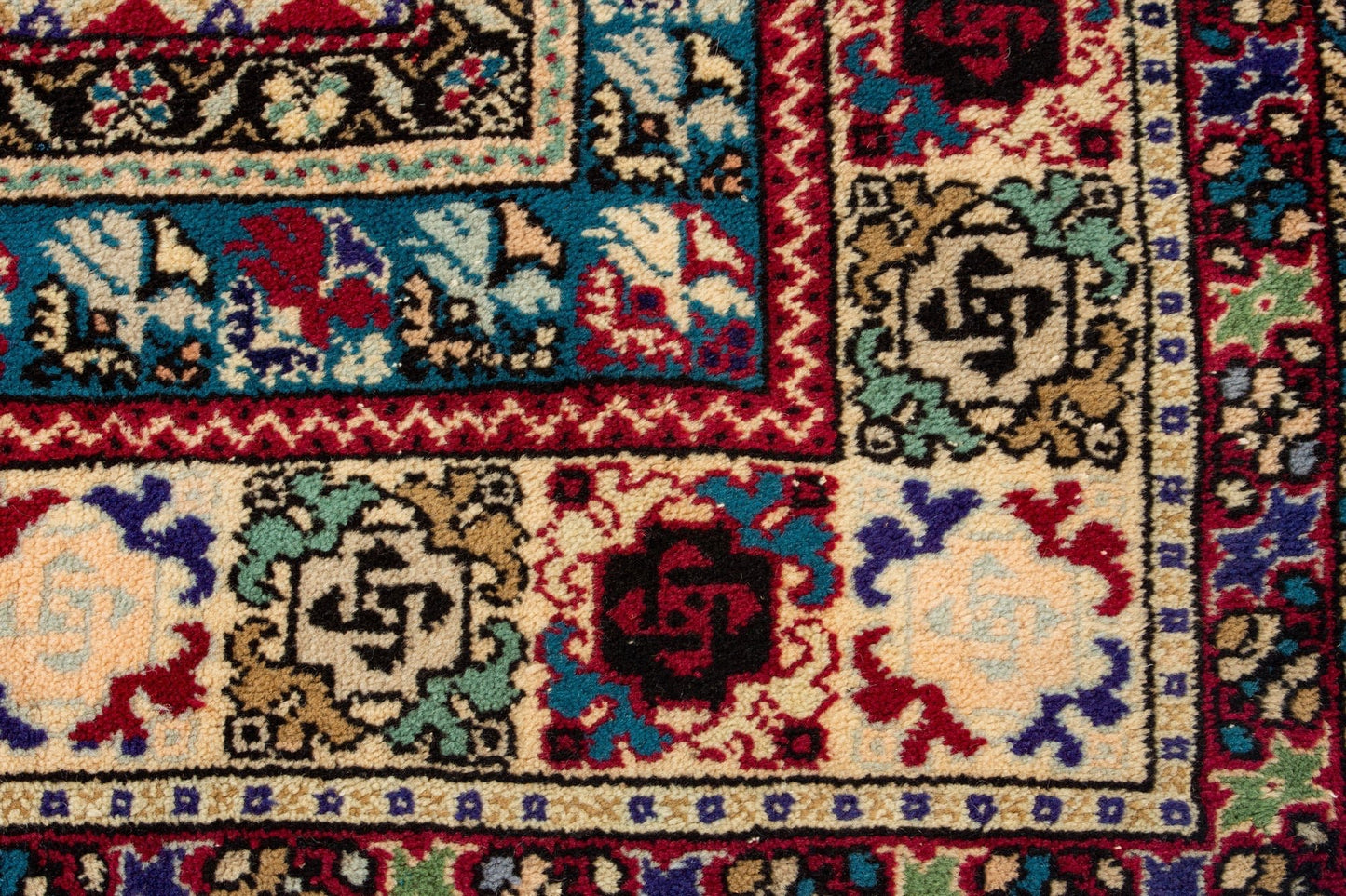 Vintage Rabat Moroccan Rug 6’39’’ x 9'41" - 195 cm x 287 cm (Wool) - Dar Bouchaib Marrakech