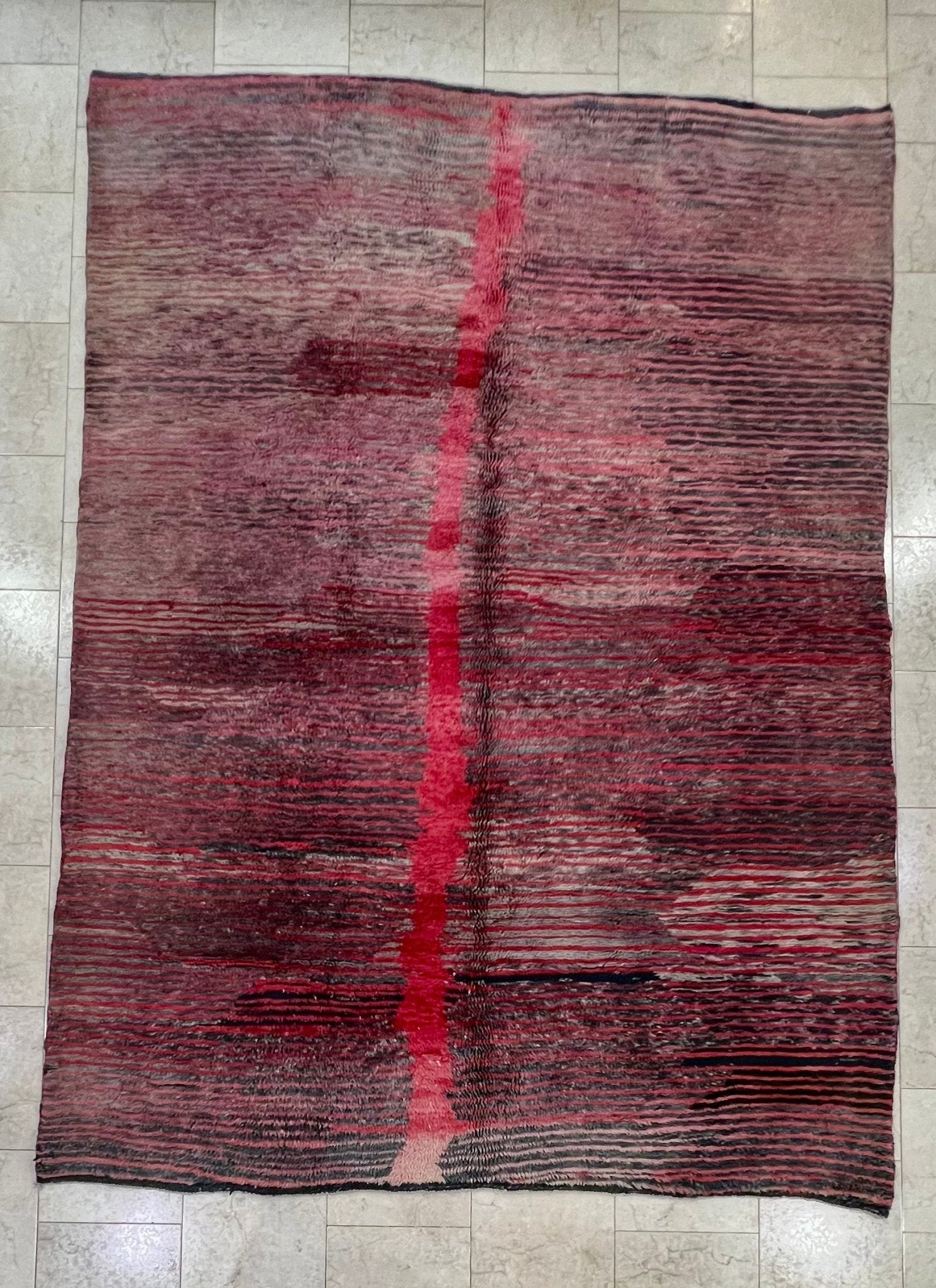 Contemporary Beni Mrirt Berber Rug 11'15" x 8'17" - 340 cm x 249 cm (Wool) - Dar Bouchaib Marrakech
