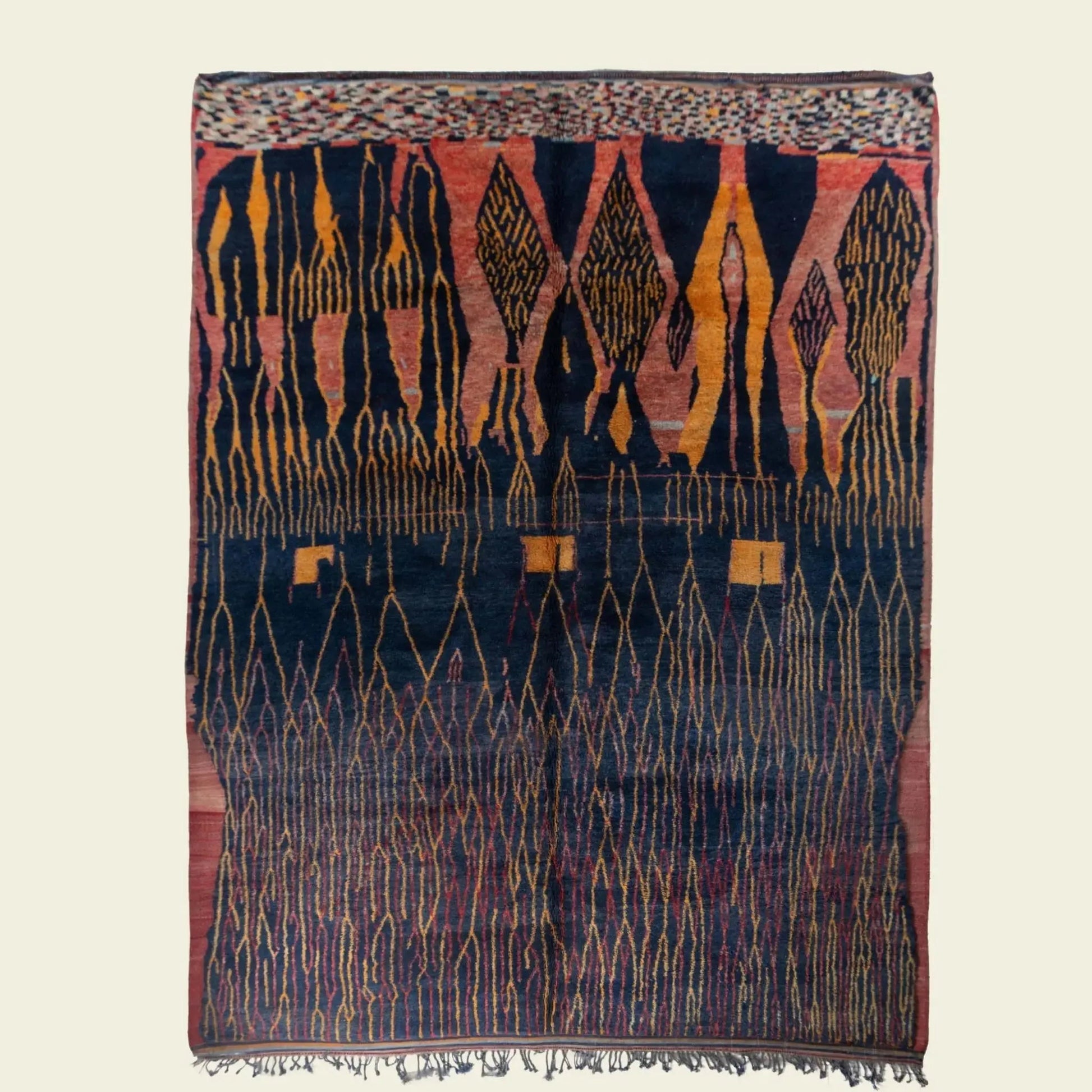Contemporary Beni Mrirt Berber Rug 10’69’’ x 12’95’’ - 326 cm x 395 cm (Wool) - Dar Bouchaib Marrakech