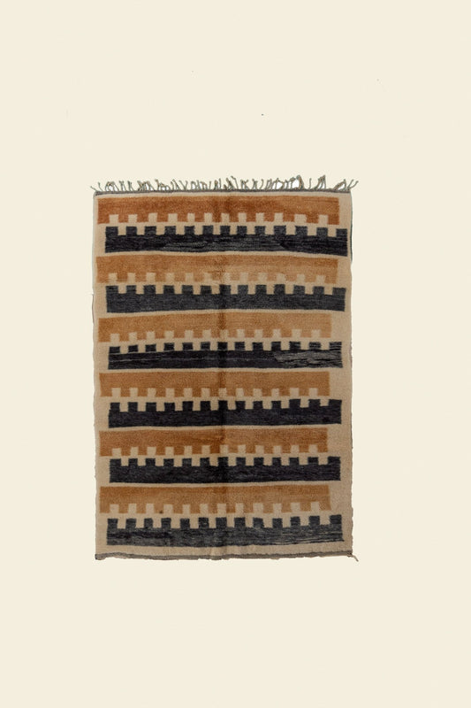 Contemporary Beni Mrirt Berber Rug 5'28" x 7'80" - 161 cm x 238 cm (Wool) - Dar Bouchaib Marrakech
