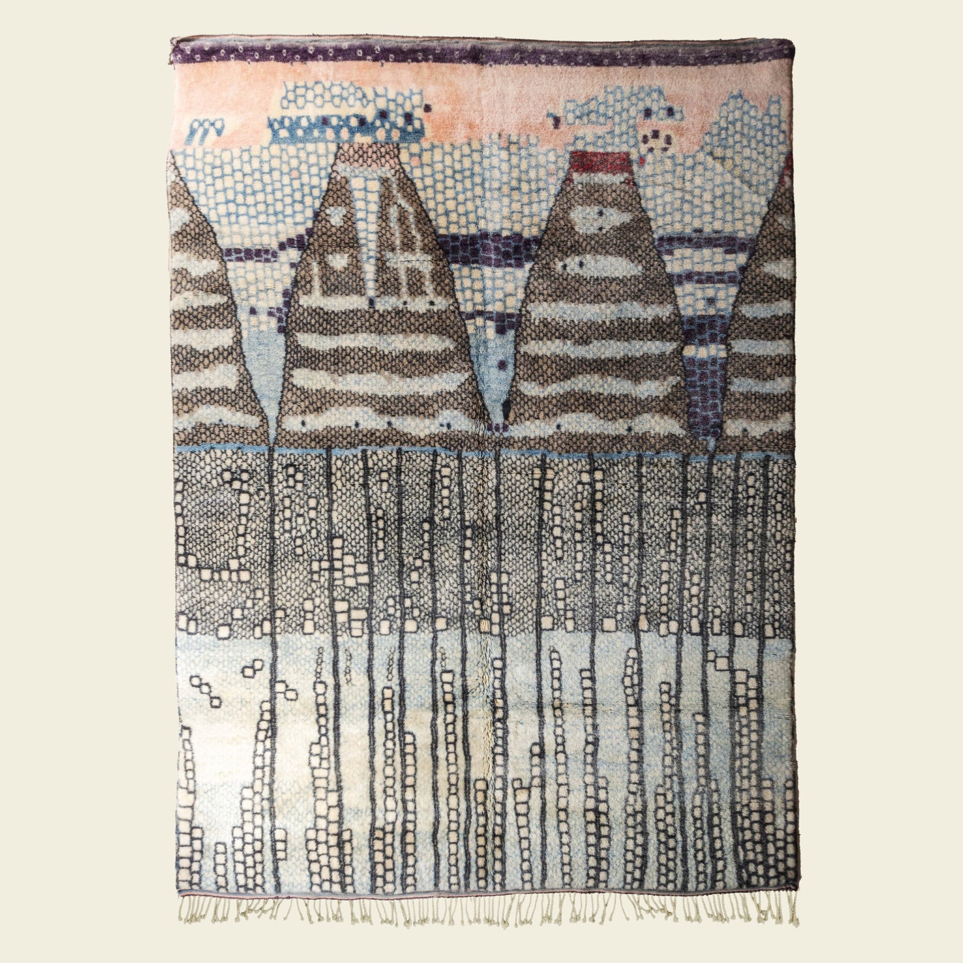 Contemporary Beni Mrirt Berber Rug 9'51" x 12'79" - 290 cm x 390 cm (Wool) - Dar Bouchaib Marrakech