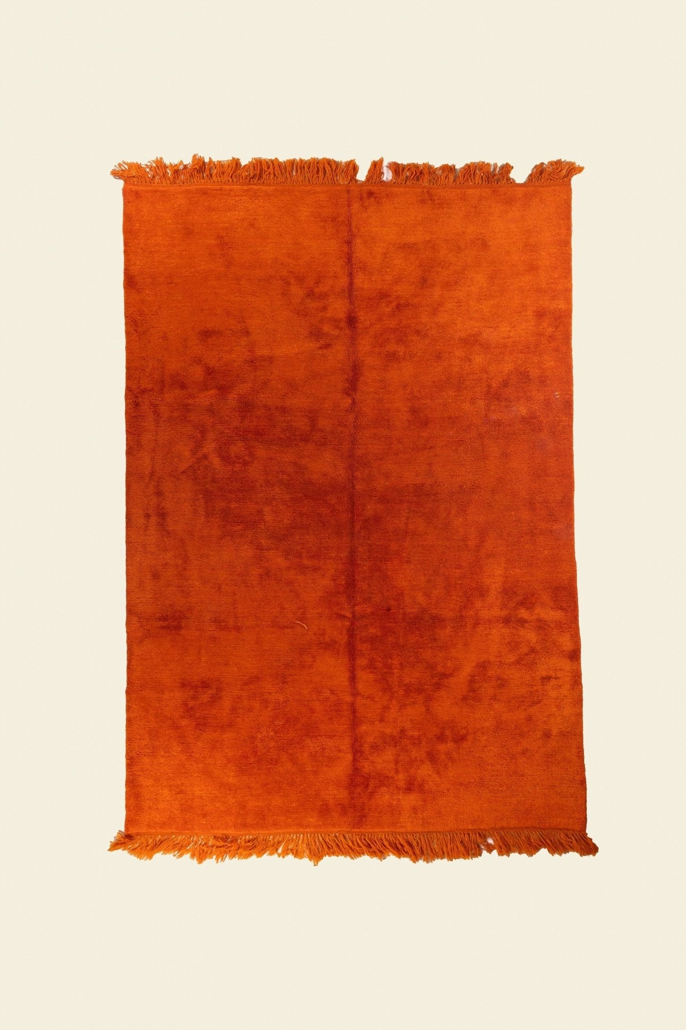 Vibrant Hand-Knotted Orange Rug: Add a Pop of Color to Your Space - Dar Bouchaib Marrakech