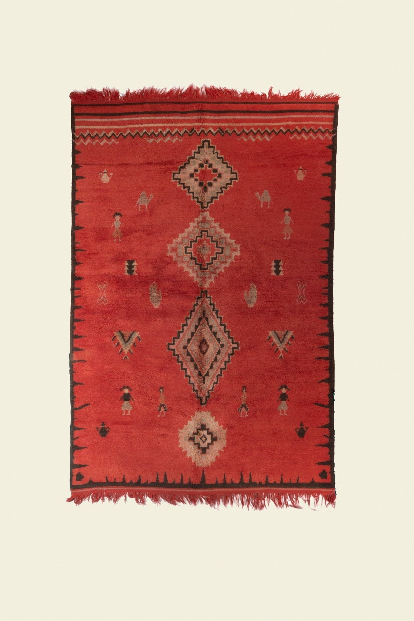 Vintage Beni Mguild Berber Rug 6'56" x 9'84" - 200 cm x 300 cm (Wool) - Dar Bouchaib Marrakech