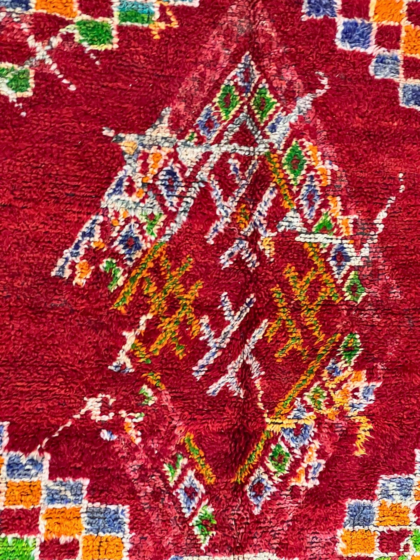 Vintage Beni Mguild Berber Rug 7'1" x 9'6" - 215 cm x 290 cm (Wool) - Dar Bouchaib Marrakech