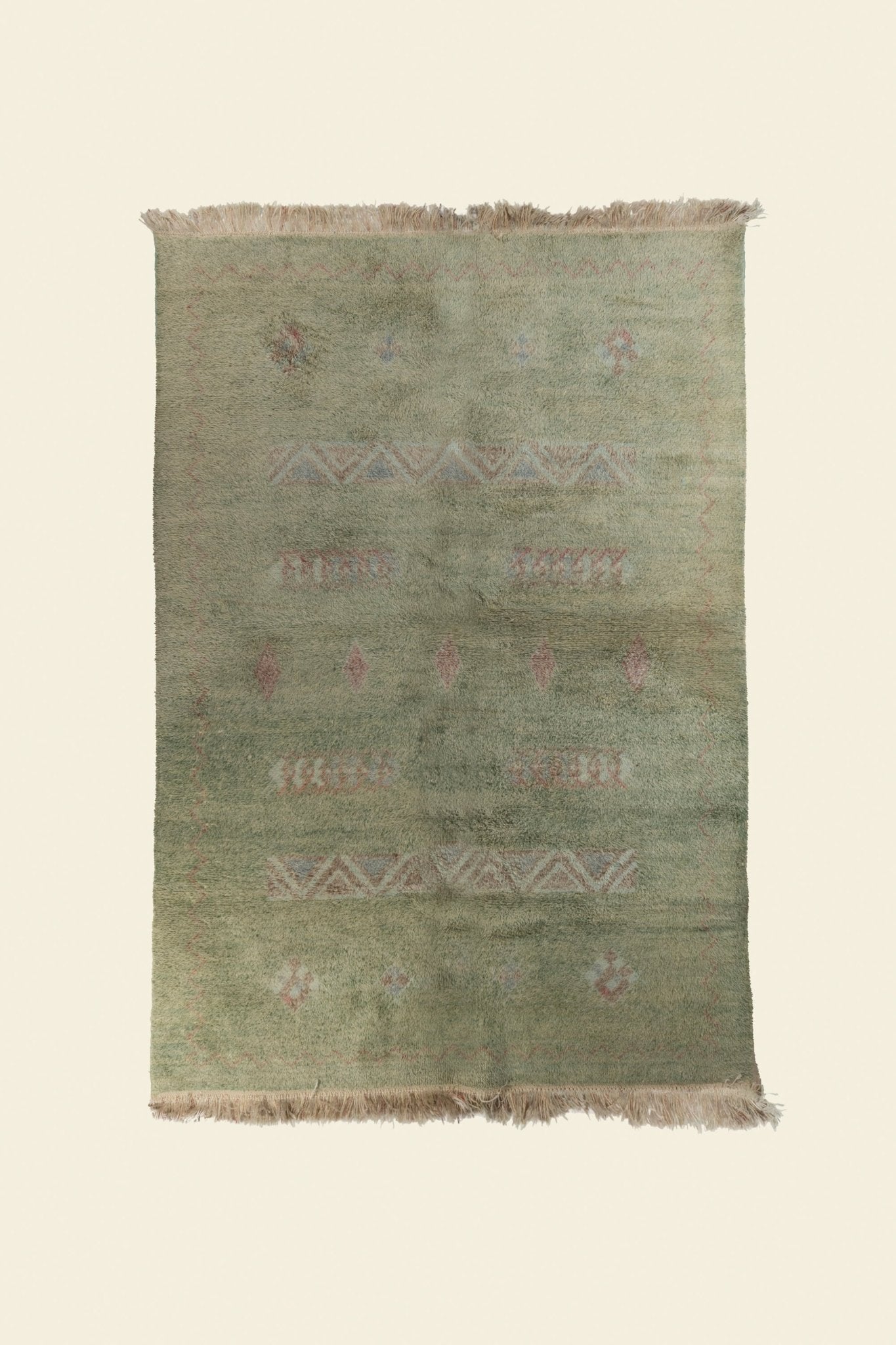 Vintage Beni Mguild Berber Rug 9'38" x 6'43" - 183 cm x 303 cm (Wool) - Dar Bouchaib Marrakech