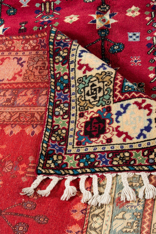 Vintage Rabat Moroccan Rug 6’39’’ x 9'41" - 195 cm x 287 cm (Wool) - Dar Bouchaib Marrakech